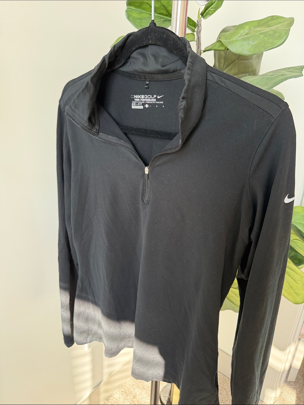 Women’s Nike Black Lightweight Quarter-Zip Golf Pullover